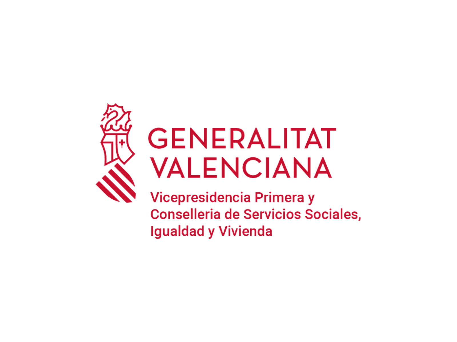 Logo Generalitat Valenciana, Vicepresidencia Primera y Consejería de Servicios Sociales, Igualdad y Vivienda