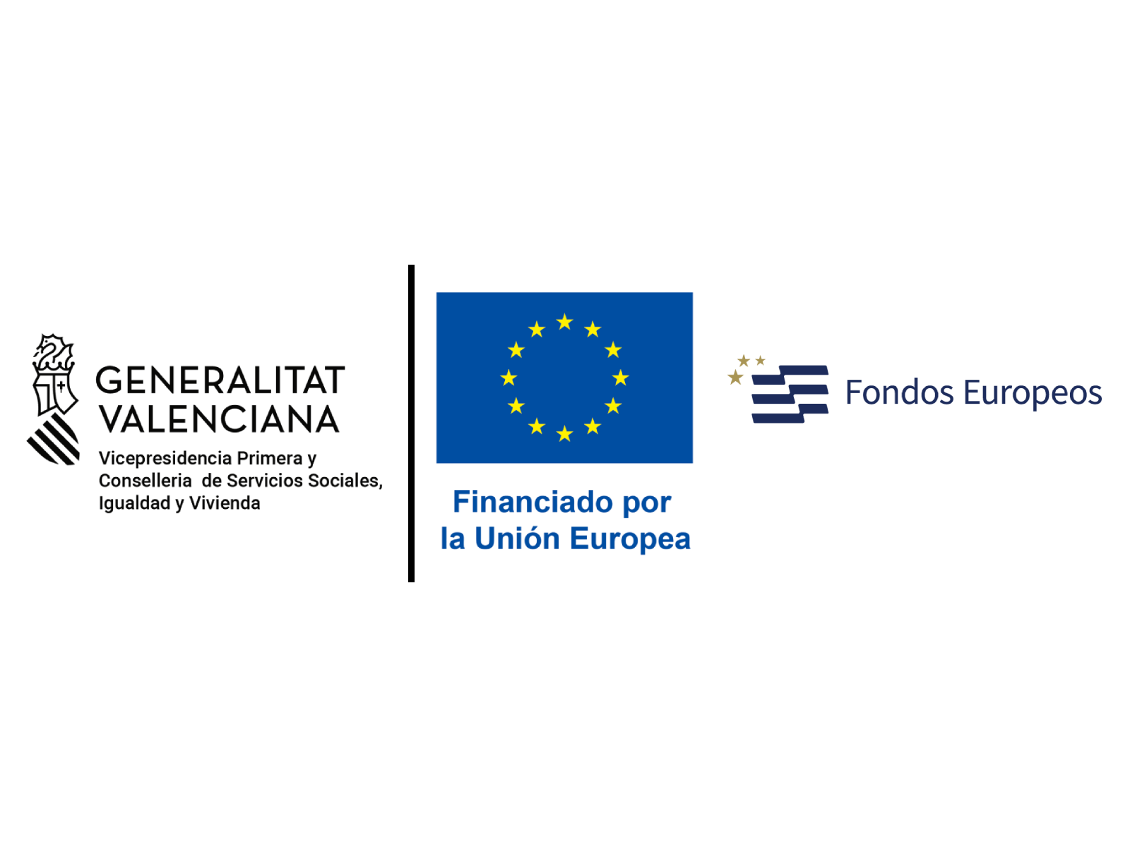 Logos Generalitat Valenciana, Unión Europea y Fondos europeos 2025