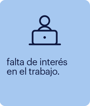 falta de interés en el trabajo
